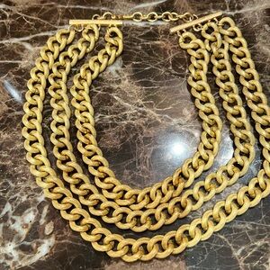 Three strands gold necklace bought in Paris